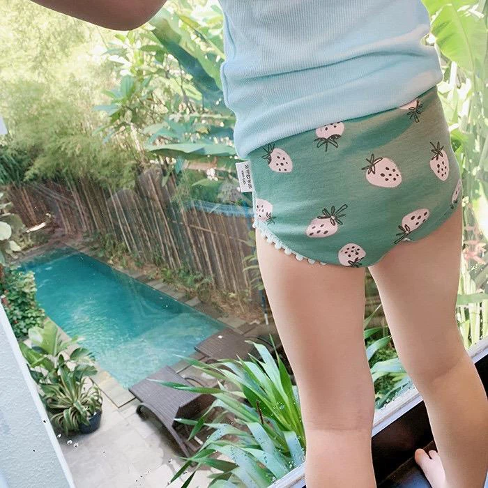 Lovely Cherry Boxers Children Girl Underwear