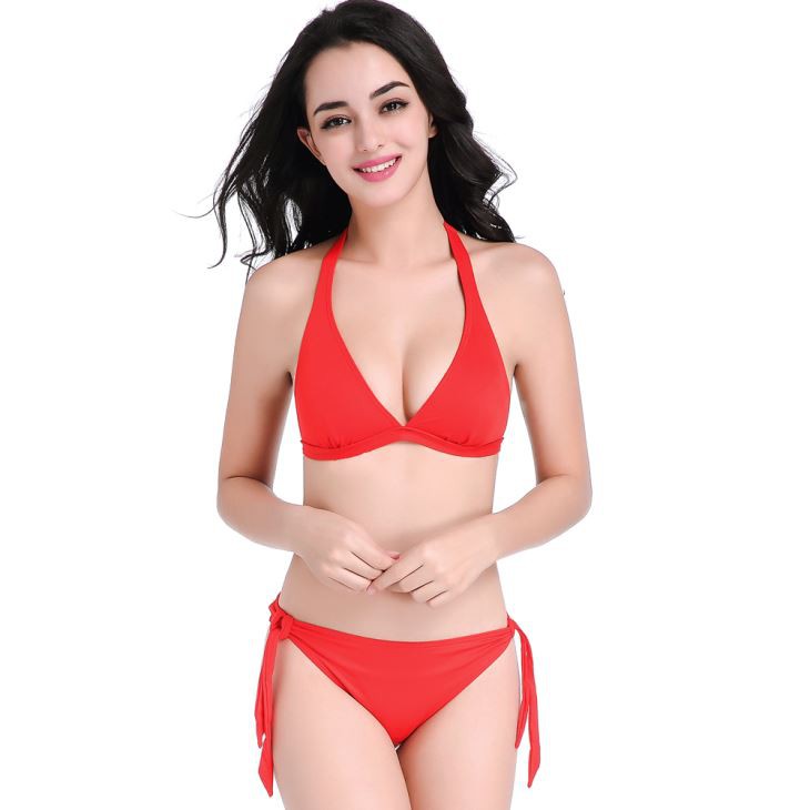 Red Bandeau Bikini