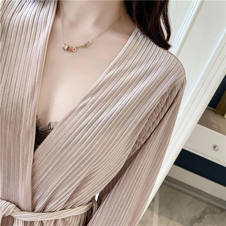 Women Night Dress Gown Set