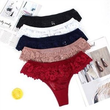 Women Low Waist G String Bikini Lace Thong For Women
