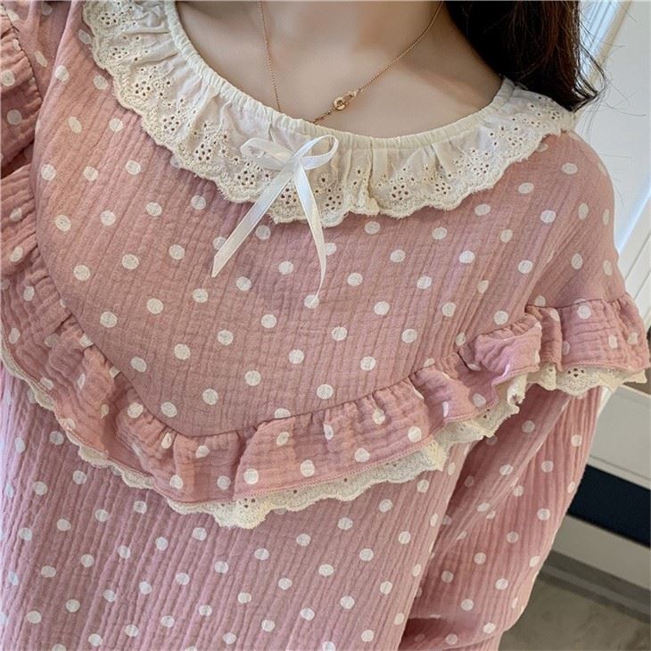 Women Long Gleeve Homewear Pajamas Set