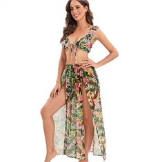 Women Swimwear Printing 3 Piece Sexy