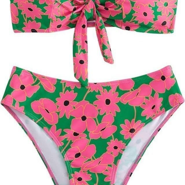 2024 Burst Vacation Bikini Swimsuit Sexy Hot Outfit Ins Swimsuit Two-piece Bikini