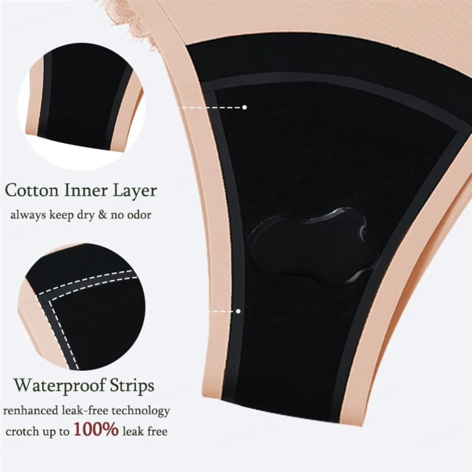 Women's High-Rise Solid 4-Layer Menstrual Underwear best