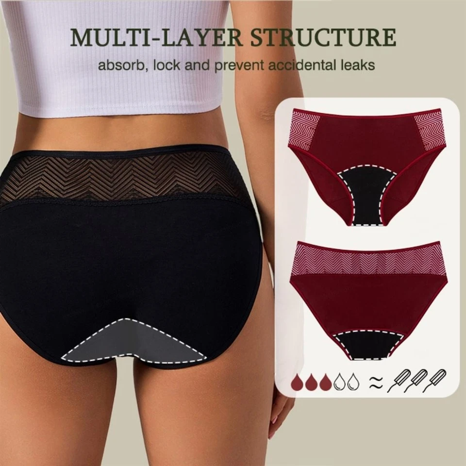 4 Layers Custom High-Waist Hipster Panties Women suppliers