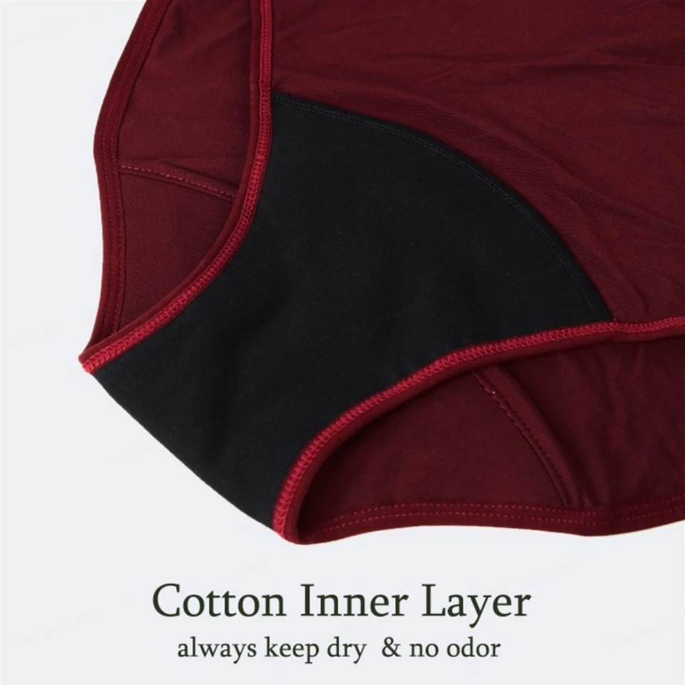 4 Layers Custom High-Waist Hipster Panties Women factory