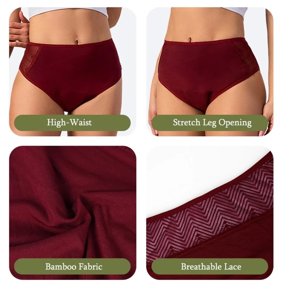 4 Layers Custom High-Waist Hipster Panties Women best