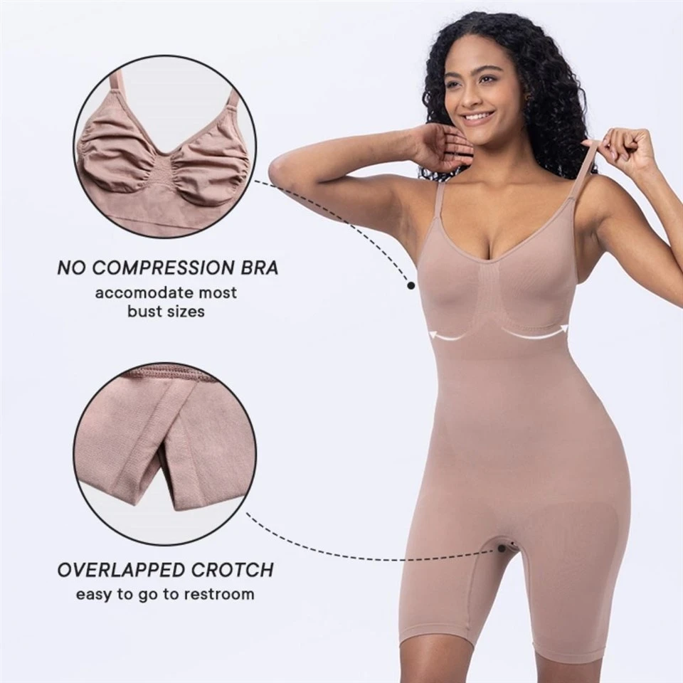 Body Shaper Woven Breathable Seamless Bodysuit factory