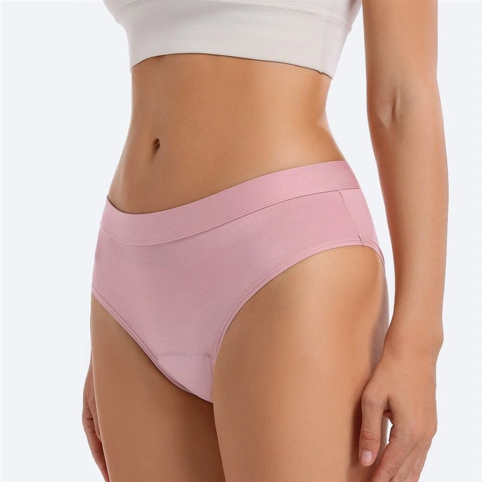 High-Rise Breathable Knitted Hipster Period Underwear high quality