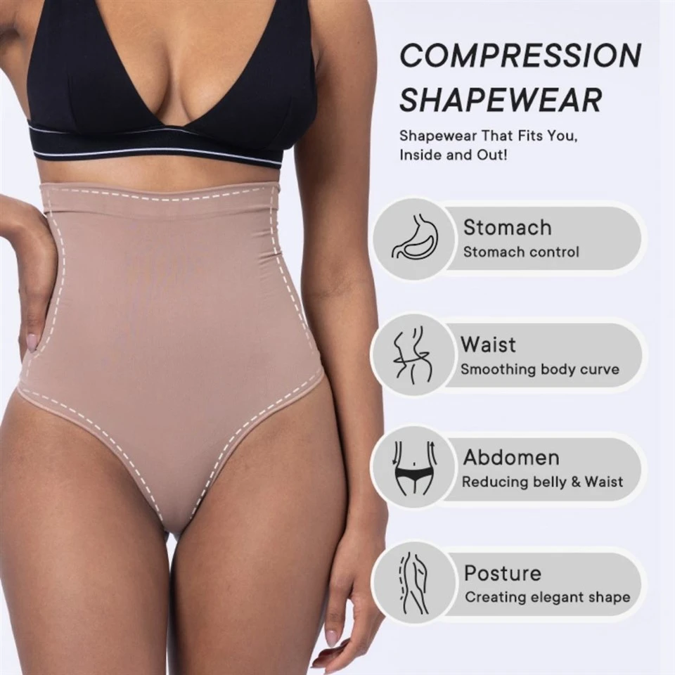 High Waist Seamless Breathable Firm Control Shapewear Underwear
