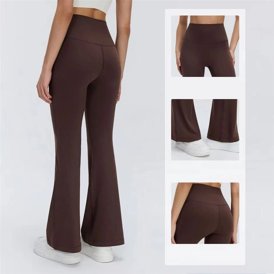 High-Waisted Flared Full-Length Yoga Pants suppliers