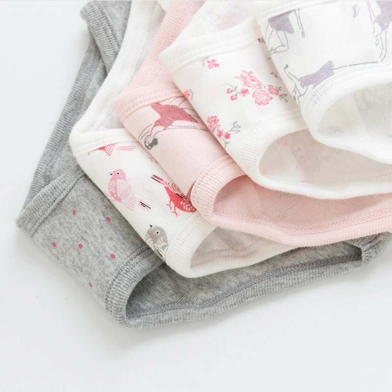 Kids Cotton Underwear Breathable Soft Girls Panties factory