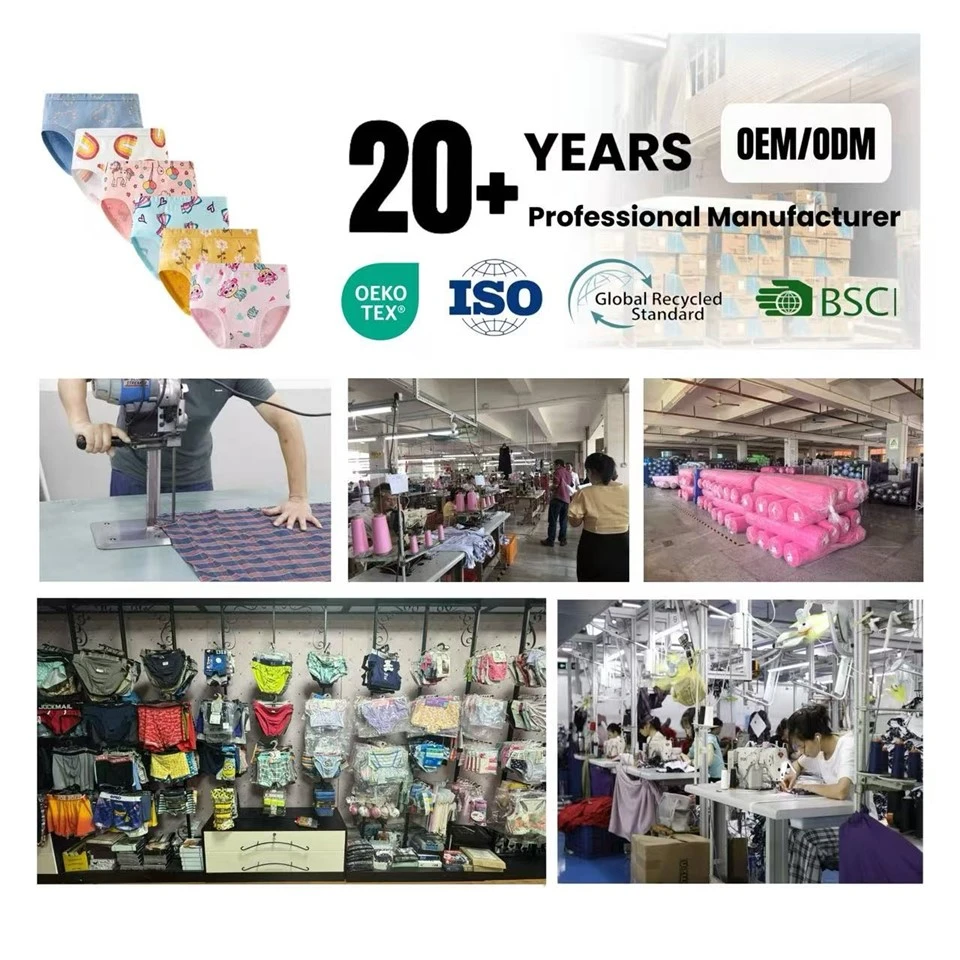 Kids Cotton Underwear Breathable Soft Girls Panties manufacturers