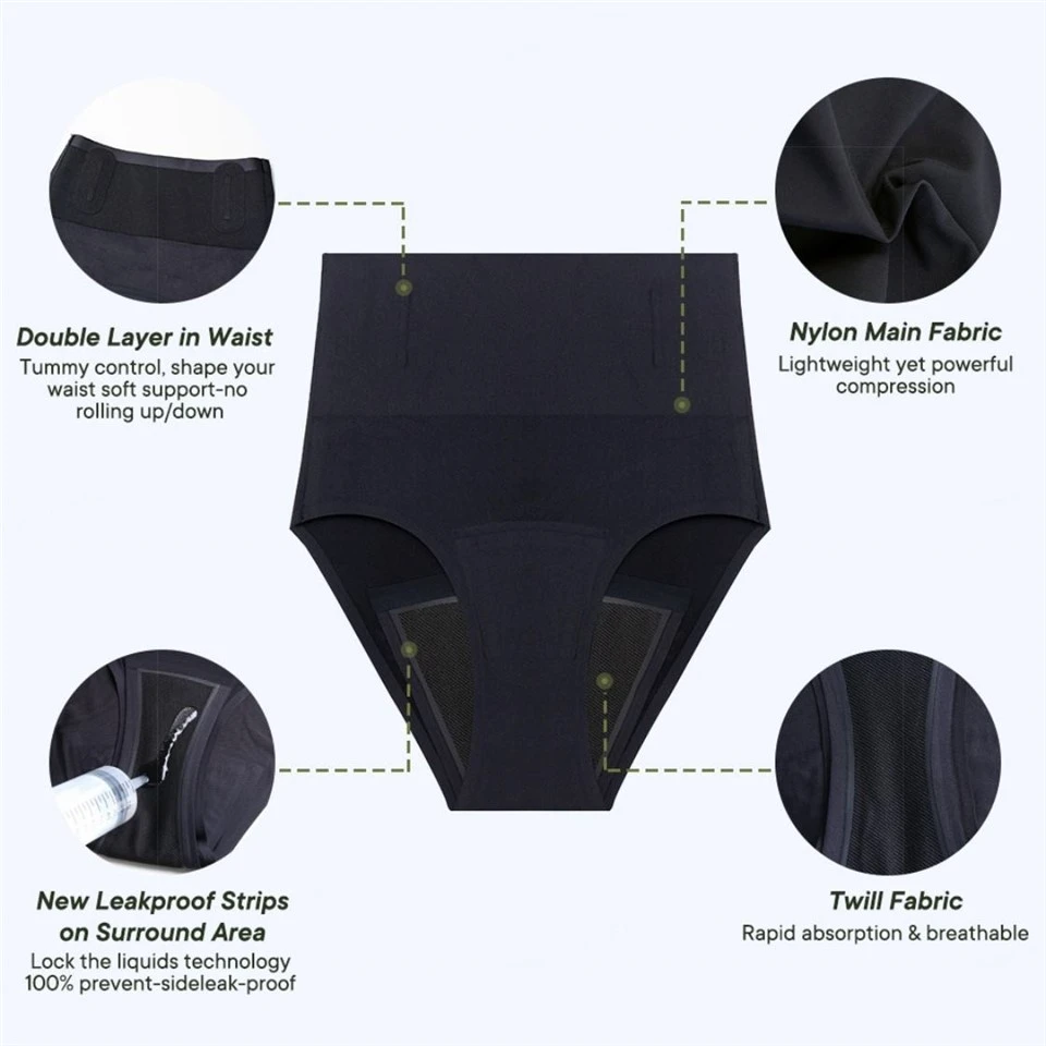 Menstrual Shaping Pants Mid-Rise Tummy Control factory
