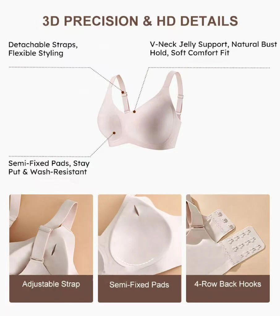 Plus-Size Wire-Free Seamless Women Bra best