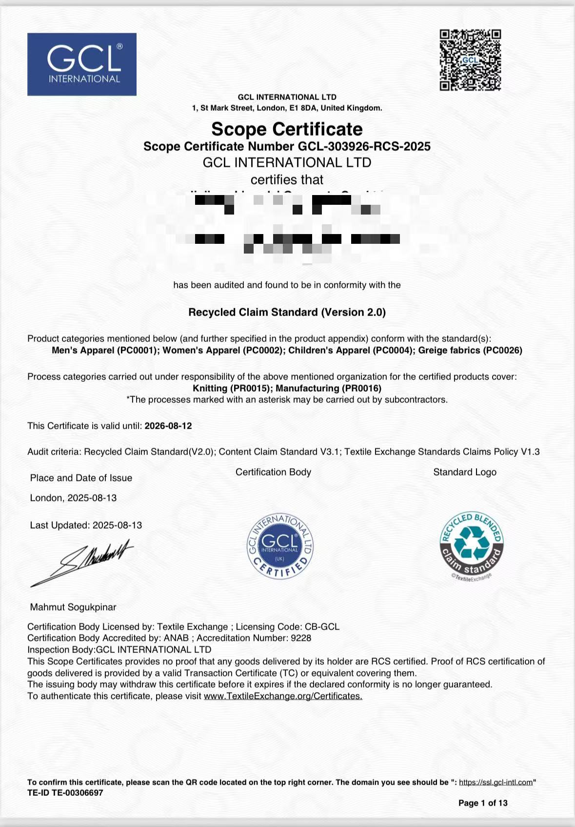 certification certification