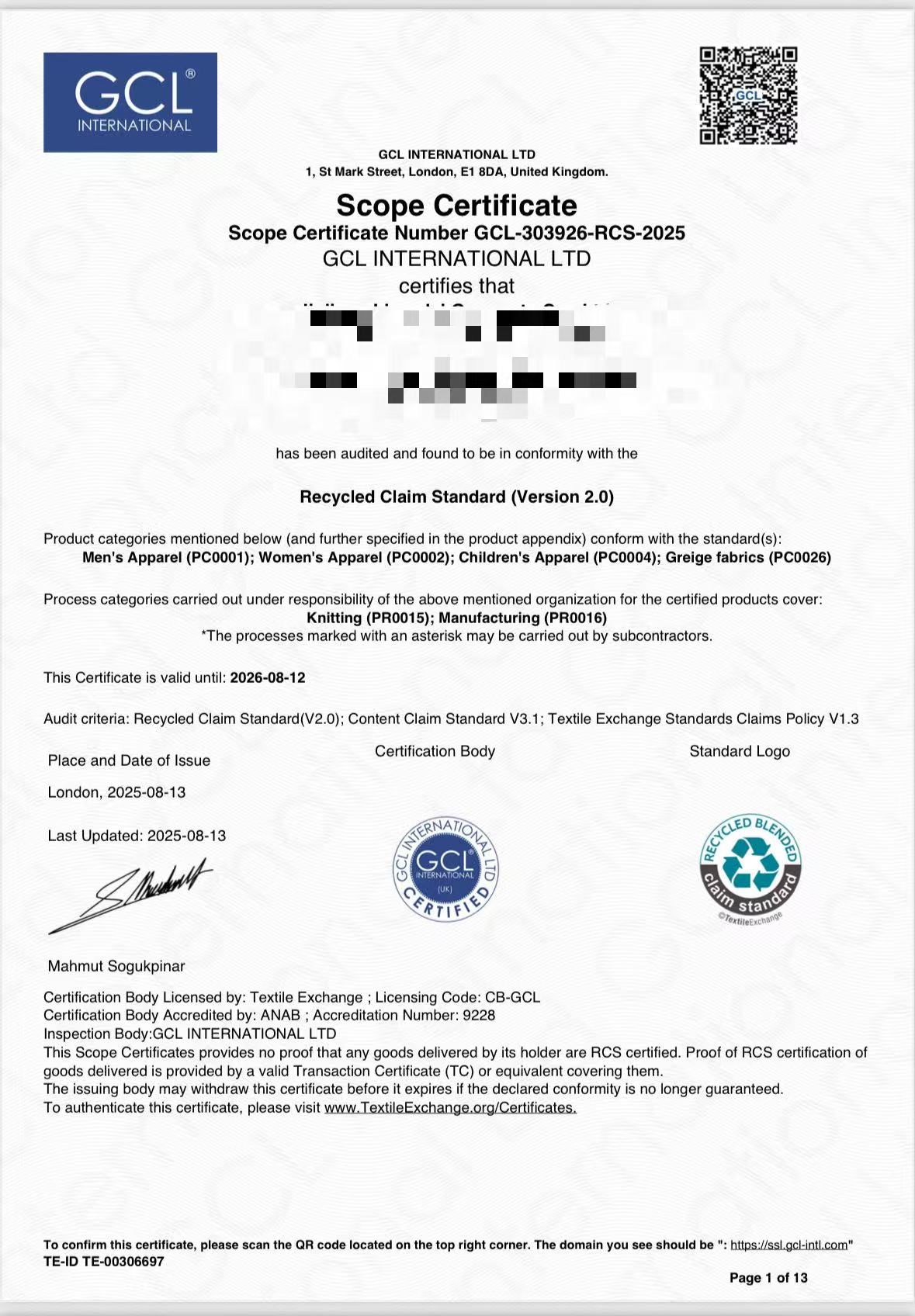 certification certification