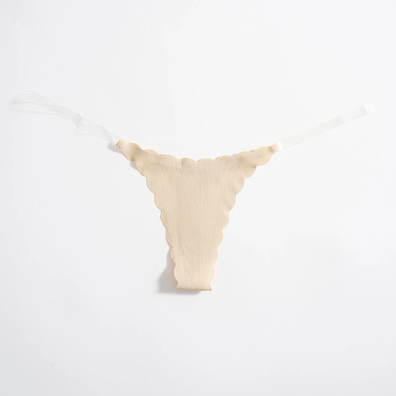 Solid Seamless Thong Low-rise Fitness Panties Solid Seamless Thong Low-rise Fitness Panties