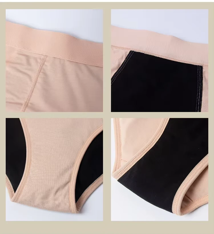 4-Layer Leak-Proof Reusable Women Menstrual Period Briefs 4-Layer Leak-Proof Reusable Women Menstrual Period Briefs