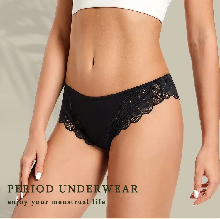 Women's Cotton Spandex Mid-Rise Menstrual Panties Women's Cotton Spandex Mid-Rise Menstrual Panties