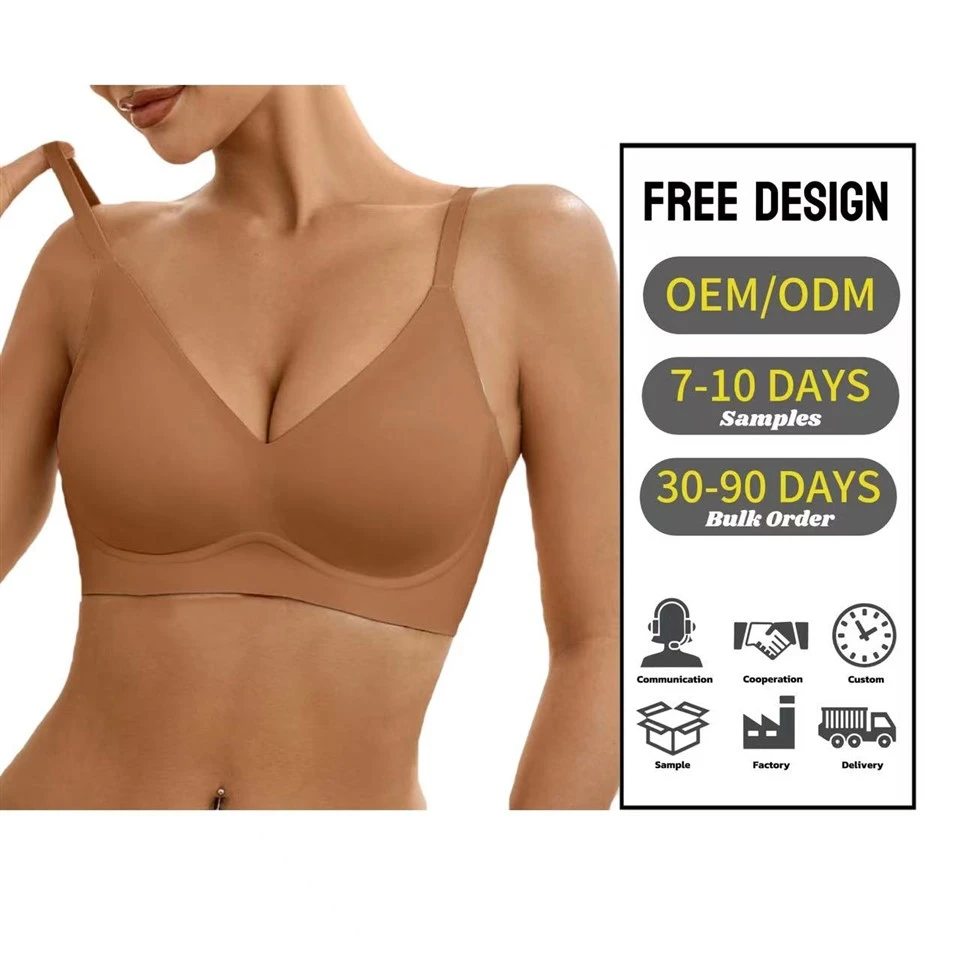 Seamless Sporty Solid Thin Womens Bra