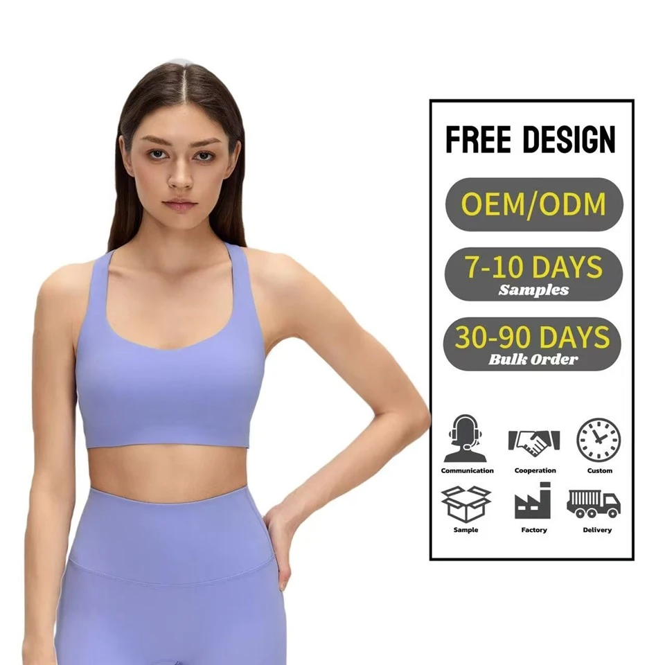 Sexy Cross-Back High Support Yoga Bra