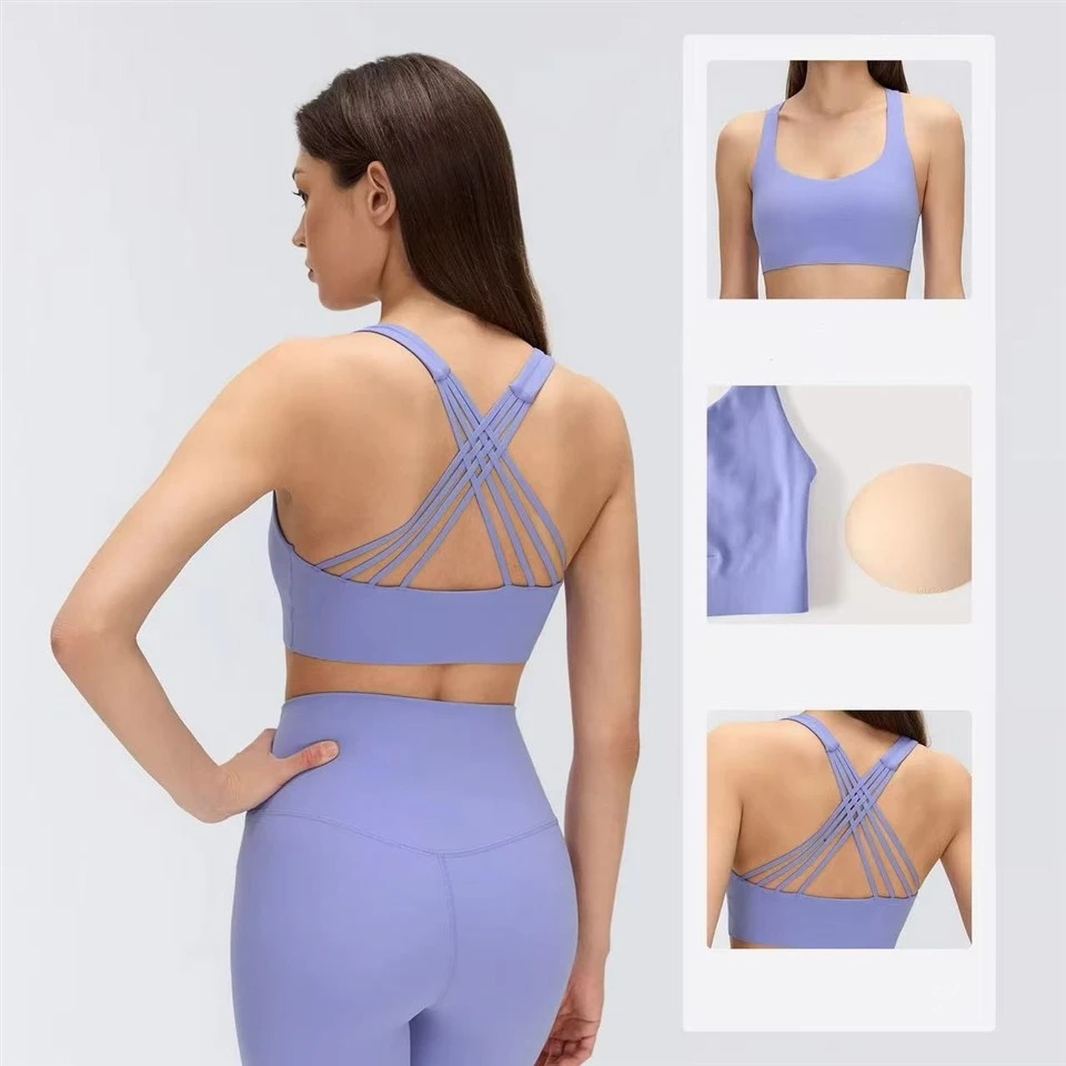 Sexy Cross-Back High Support Yoga Bra suppliers