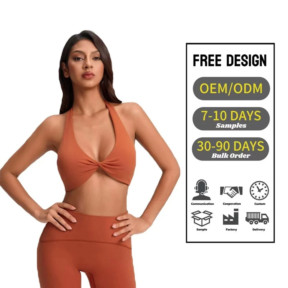 Sexy Deep V-Neck High Support Sports Bra