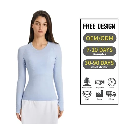New Seamless Long-Sleeve Yoga Top