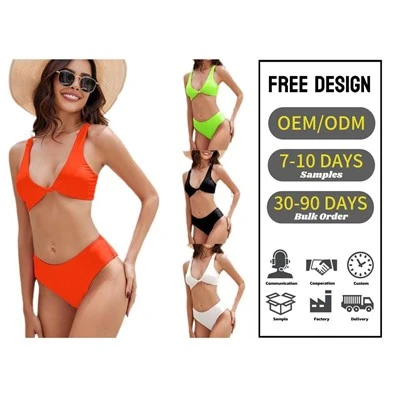 Sexy High-Waist 2 Piece Set Women's Swimsuit