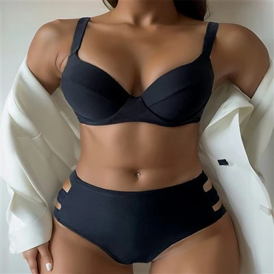 Wholesale Solid Color Cut Out Bikini – Sexy Two Piece Swimwear For Retailers