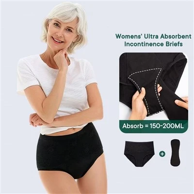 Washable Absorbency Incontinence Regular Hipster Women Reusable Panties