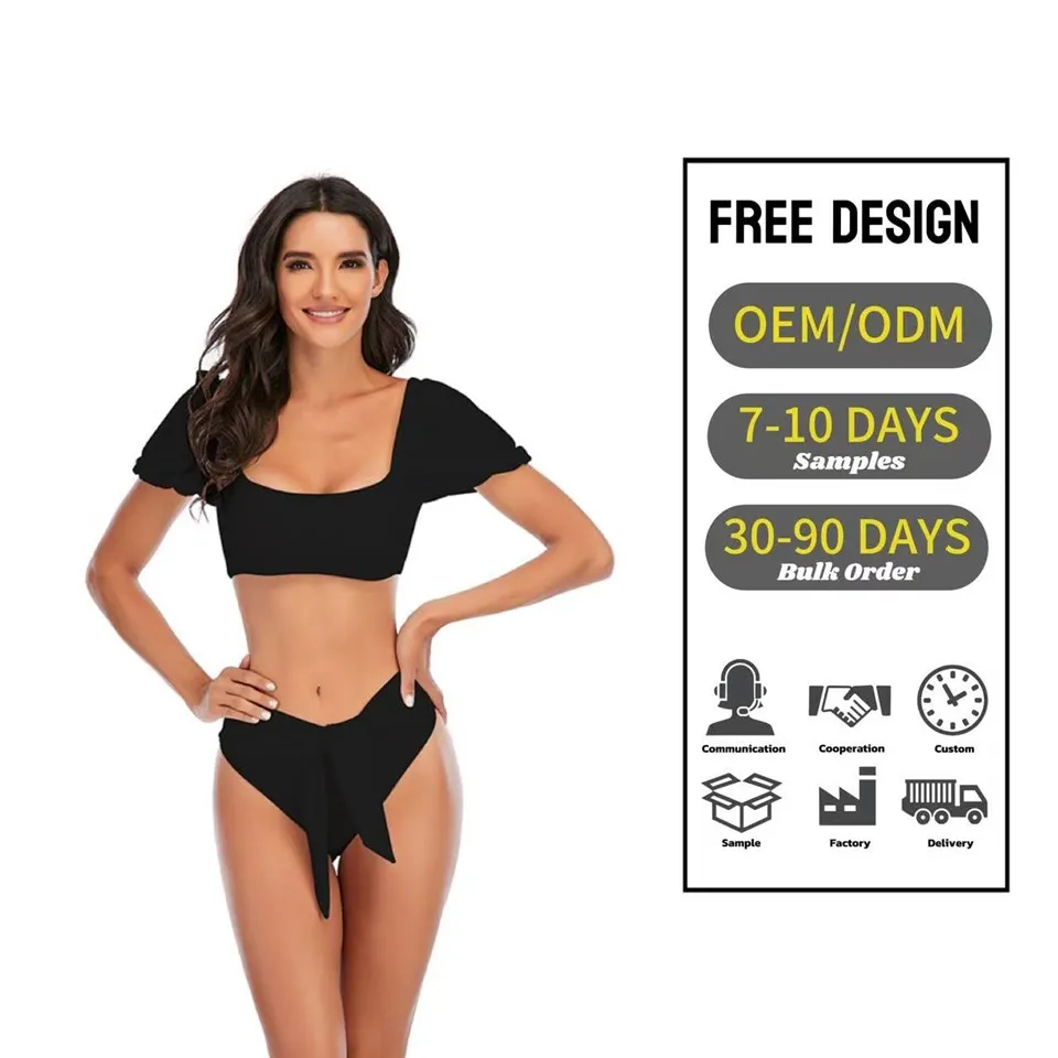 2 Piece Set High Waist Tankini Swimsuit