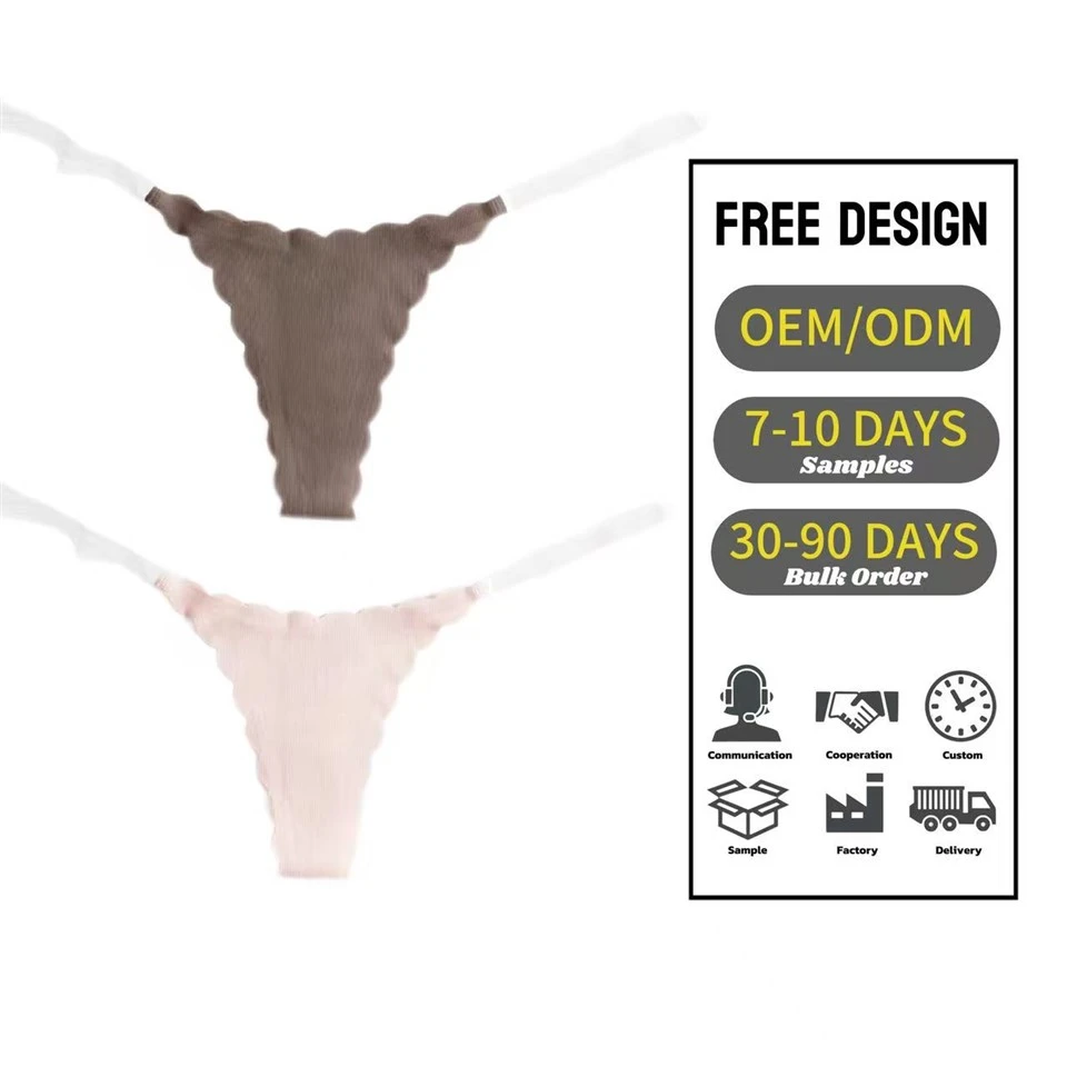 Solid Seamless Thong Low-rise Fitness Panties