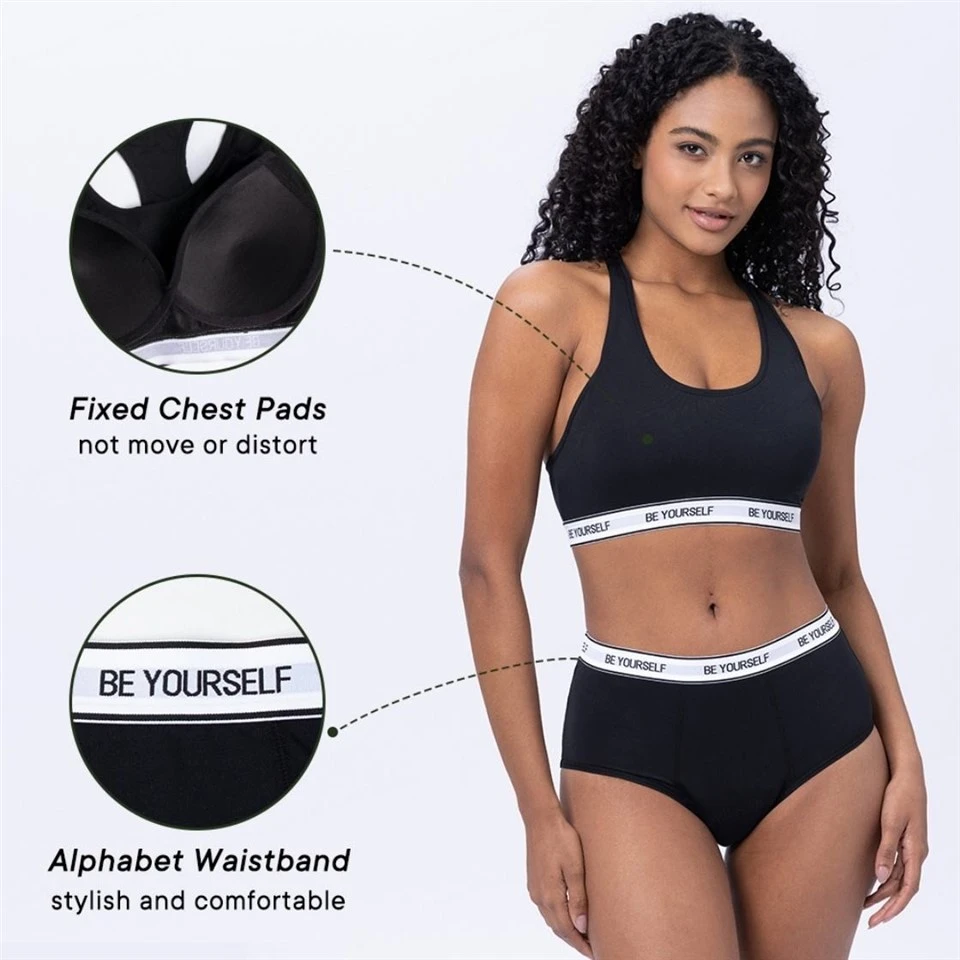Solid Woven Anti-Bacterial Mid-Rise Menstrual Underwear suppliers