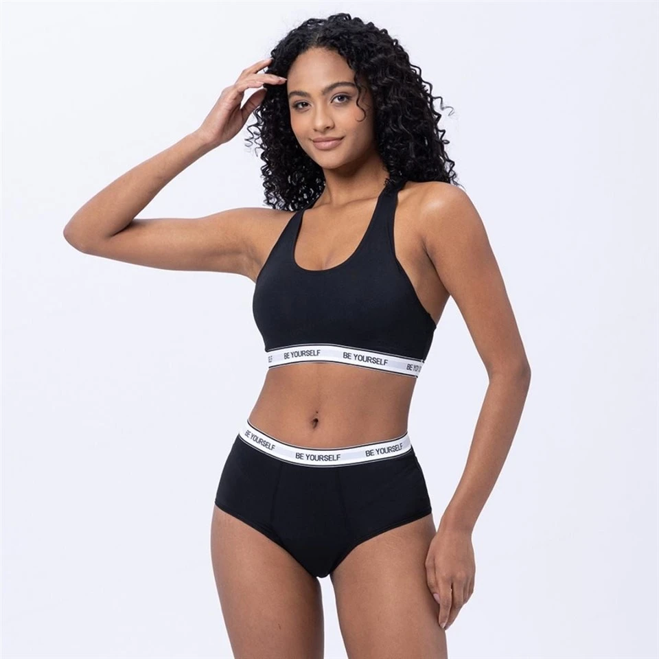 Solid Woven Anti-Bacterial Mid-Rise Menstrual Underwear price