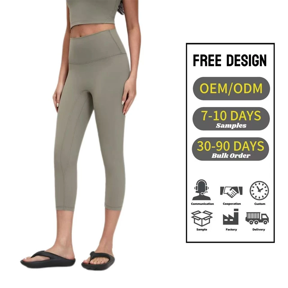 Solid Yoga Pants Womens Stretchy Tight High-Waist
