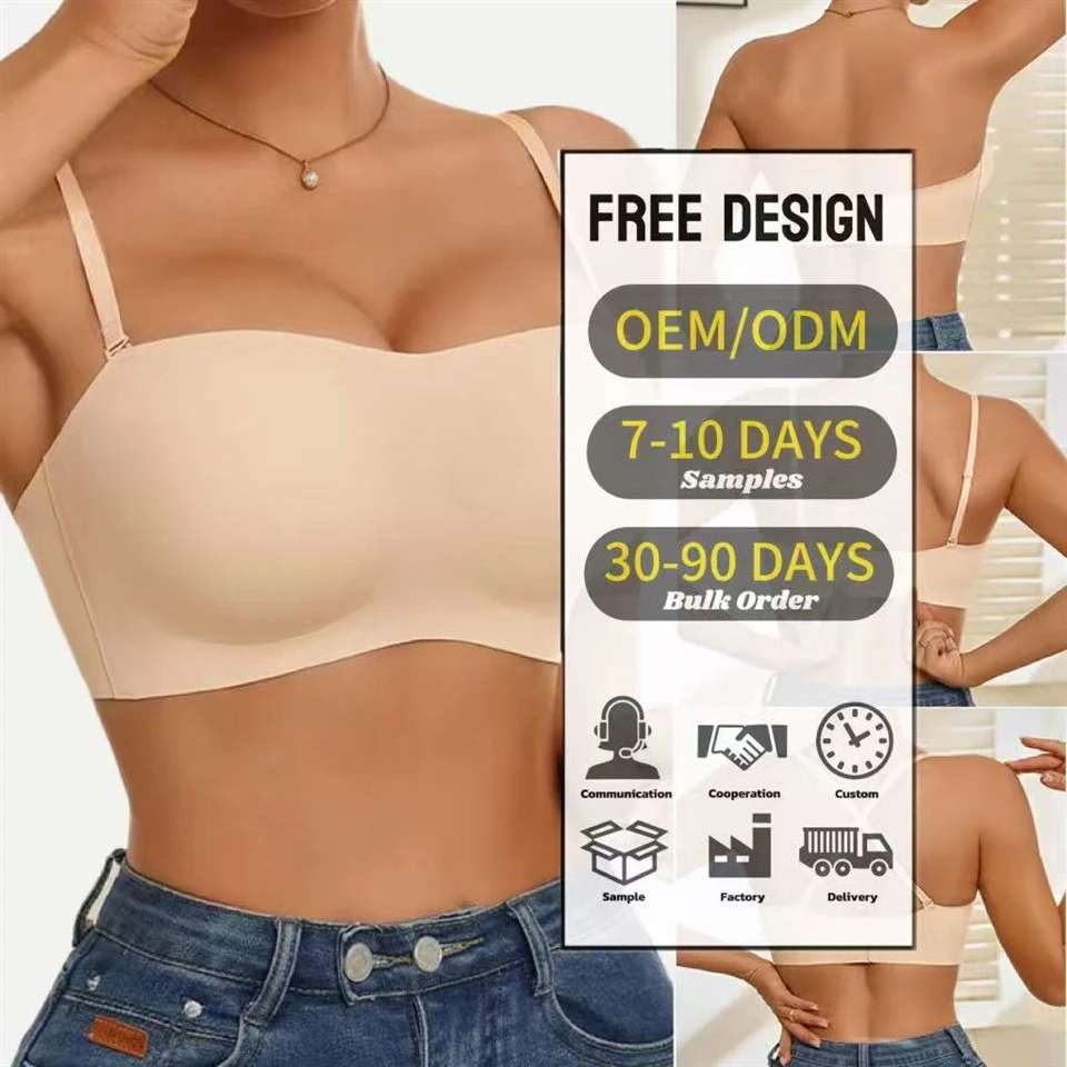 Strapless Bra Women Wire Free Underwear