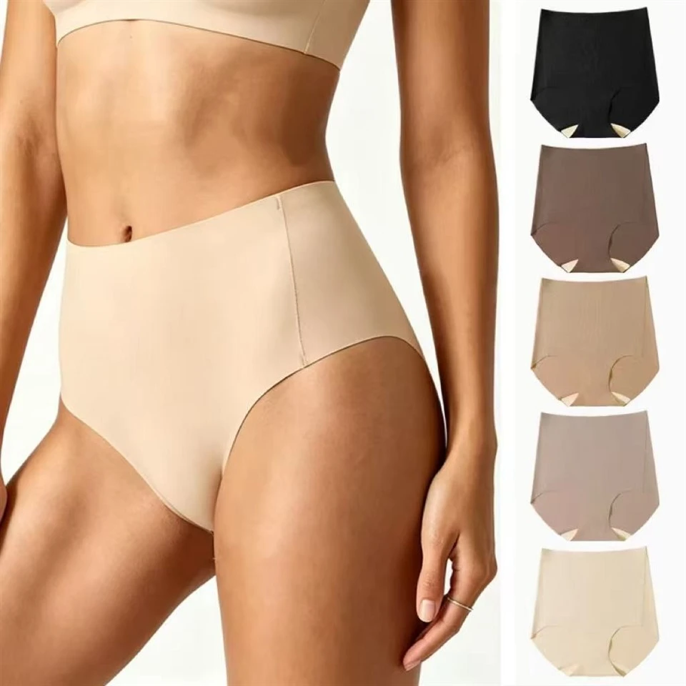 Cotton Women's High-Waisted Solid Panties factory