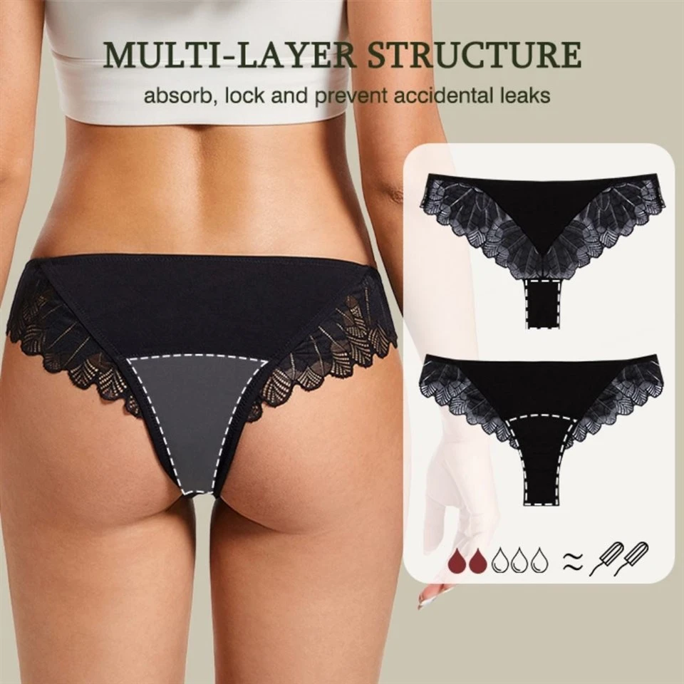Women's Cotton Spandex Mid-Rise Menstrual Panties suppliers