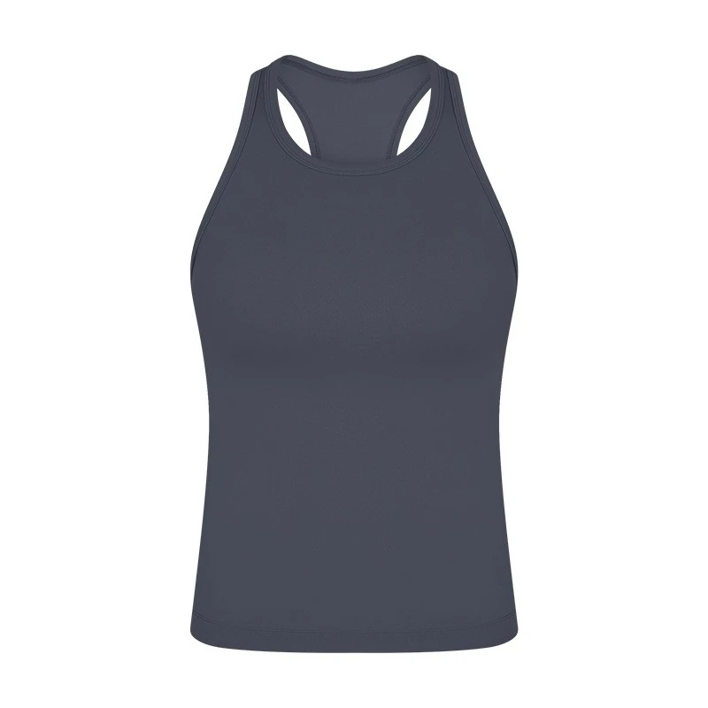 Women's Summer Naked-Feel High-Stretch Slim-Fit Yoga Top New Style Yoga Fitness