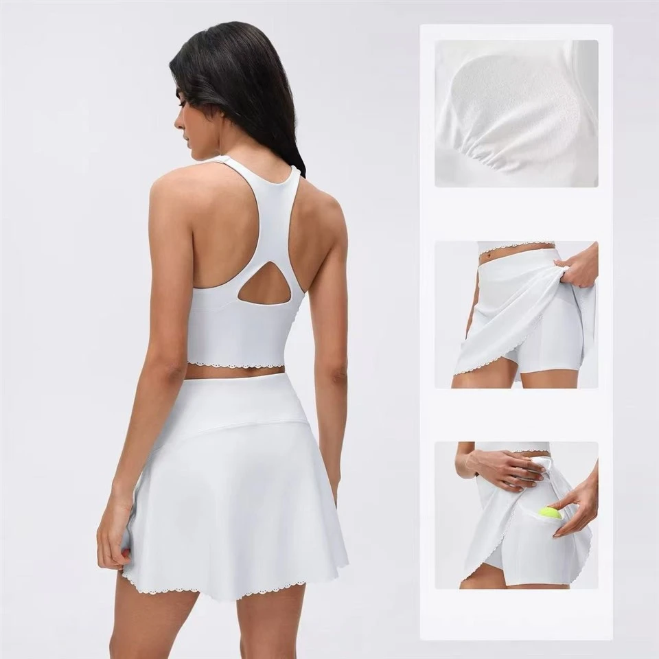 Women's Yoga Breathable Solid Two-Piece Set factory
